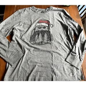 life is good mens long sleeve shirt xxl bearded tree santa
